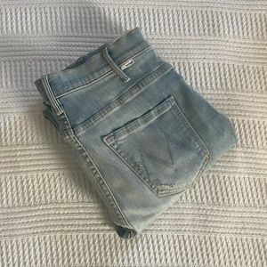 MOTHER The Hustler Ankle Fray Denim